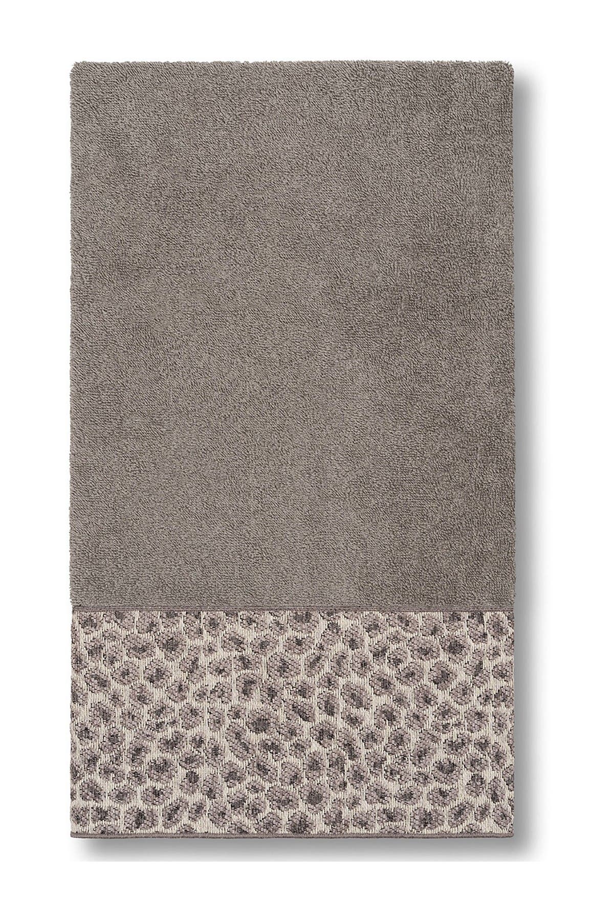 Linum Home Textiles Spots Embellished Bath Towel - Dark Grey