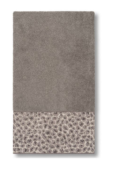 Spots Embellished Bath Towel - Dark Grey