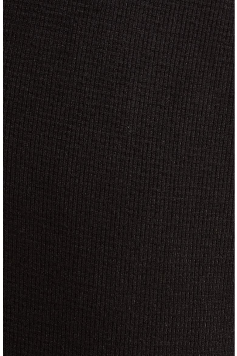 Waffle Knit Flare Leg Pants, Alternate, color, BLACK