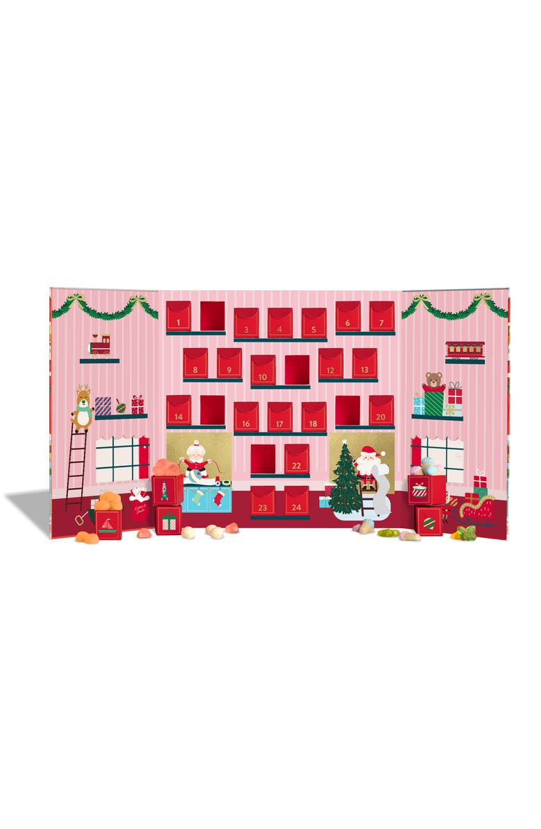 sugarfina Here Comes Santa Claus Chocolate Bar & Holiday Calendar Box, Alternate, color, 