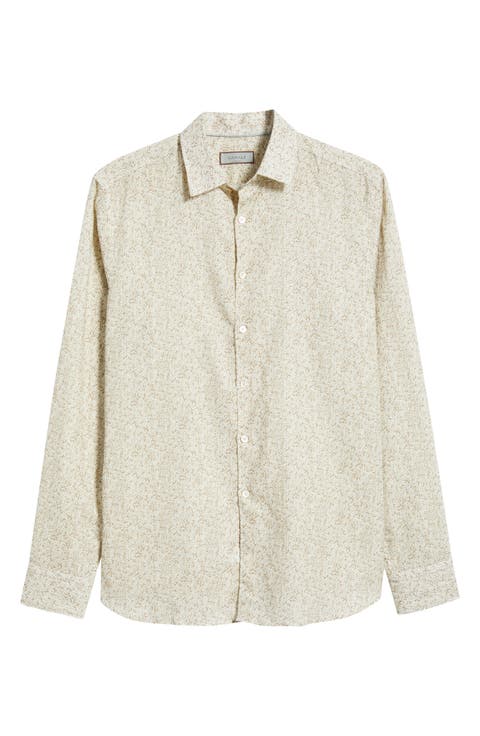 Button-Up Linen & Cotton Top