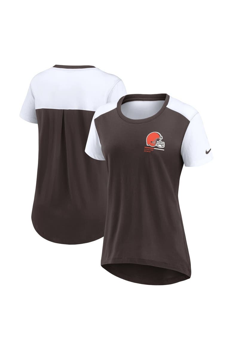 Women's Nike  Brown Cleveland Browns Performance Fashion T-Shirt, Main, color, Brown