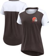 Nike Women's Nike  Brown Cleveland Browns Performance Fashion T-Shirt