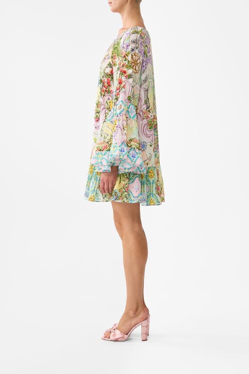 Camilla A Line Frill Dress Just Coasting In Multi