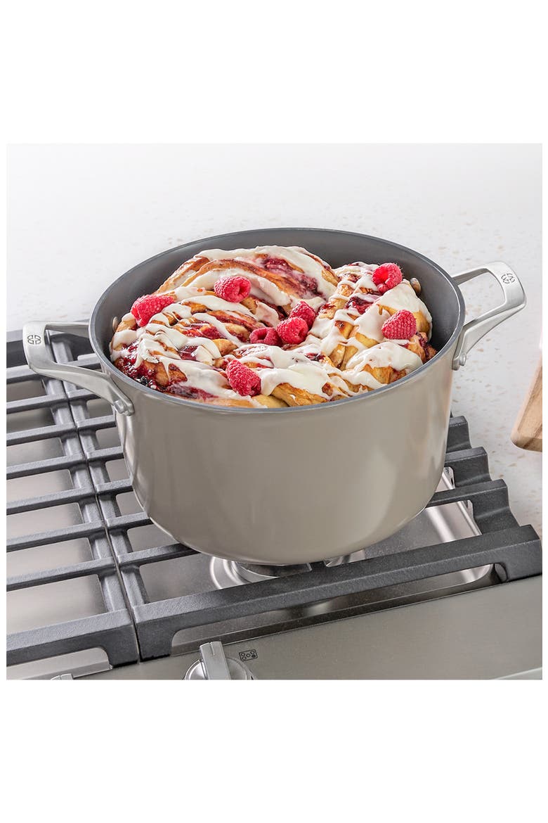 Premier Ceramic Nonstick 7-Quart Dutch Oven with Lid, Alternate, color, CREAM