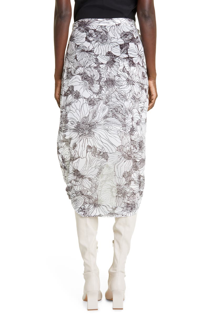 Dries Van Noten Sabrina Floral Print Midi Skirt, Alternate, color, 