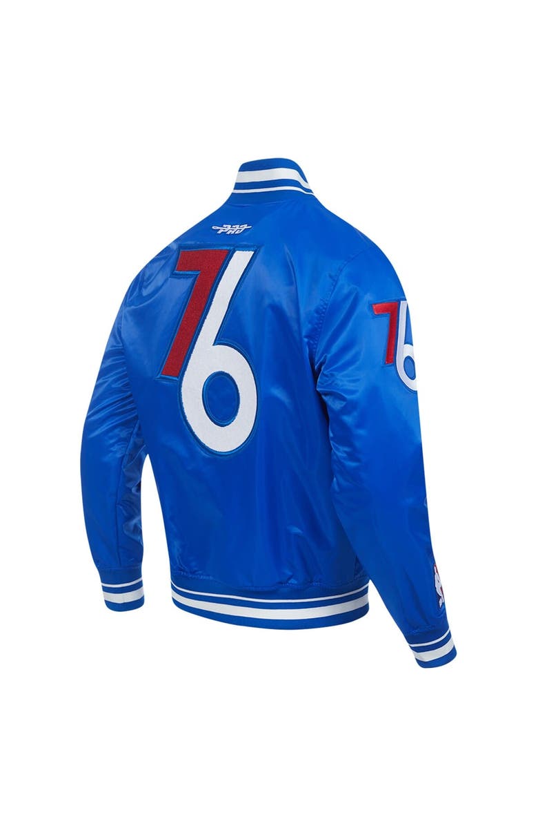 PRO STANDARD Men's Pro Standard Royal Philadelphia 76ers 2024/25 City Edition Chenille Satin Full-Snap Jacket, Alternate, color, 