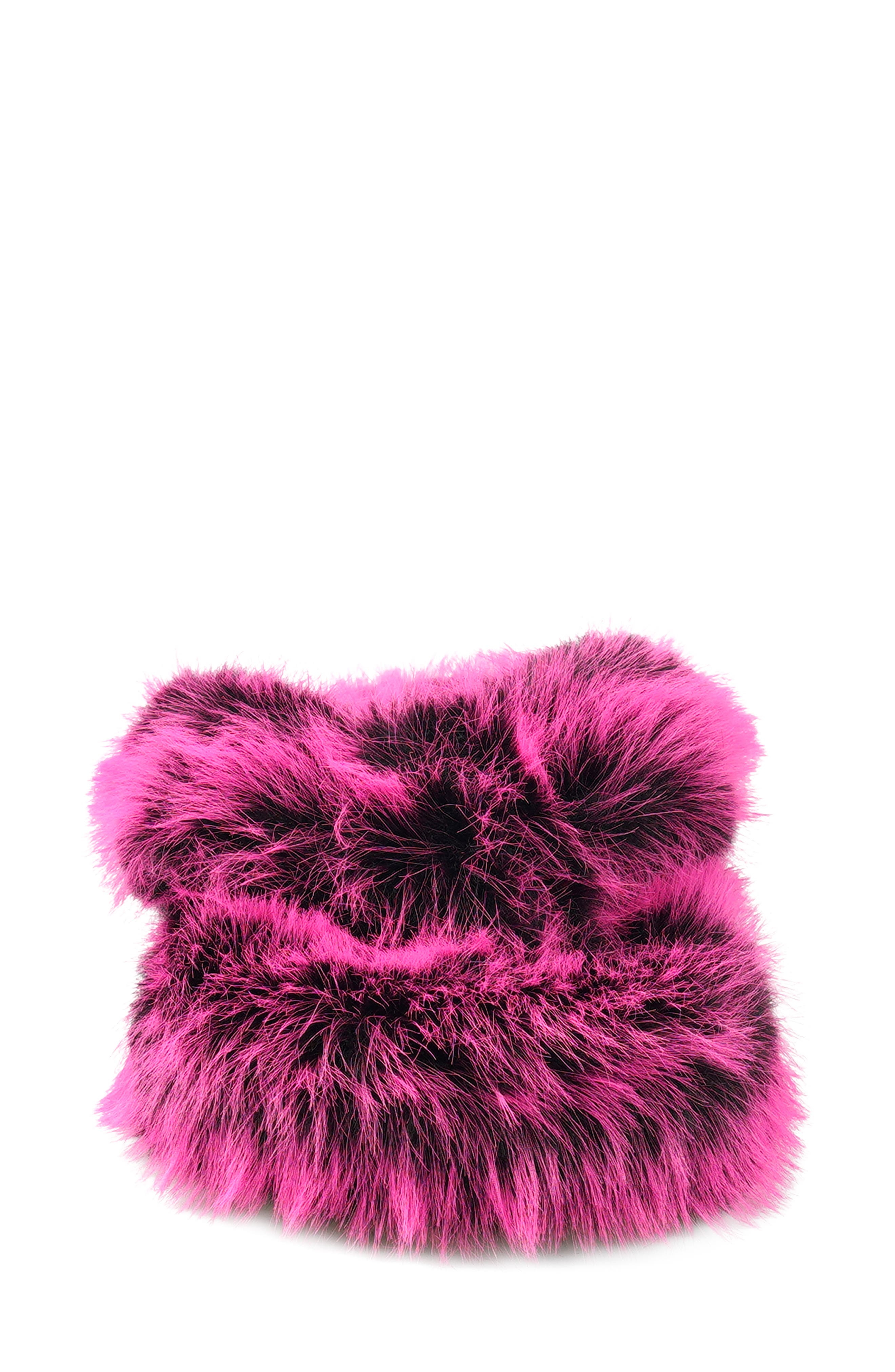 ZIGI Whimzy Faux Fur Slipper, Alternate, color, Fuchsia Faux
