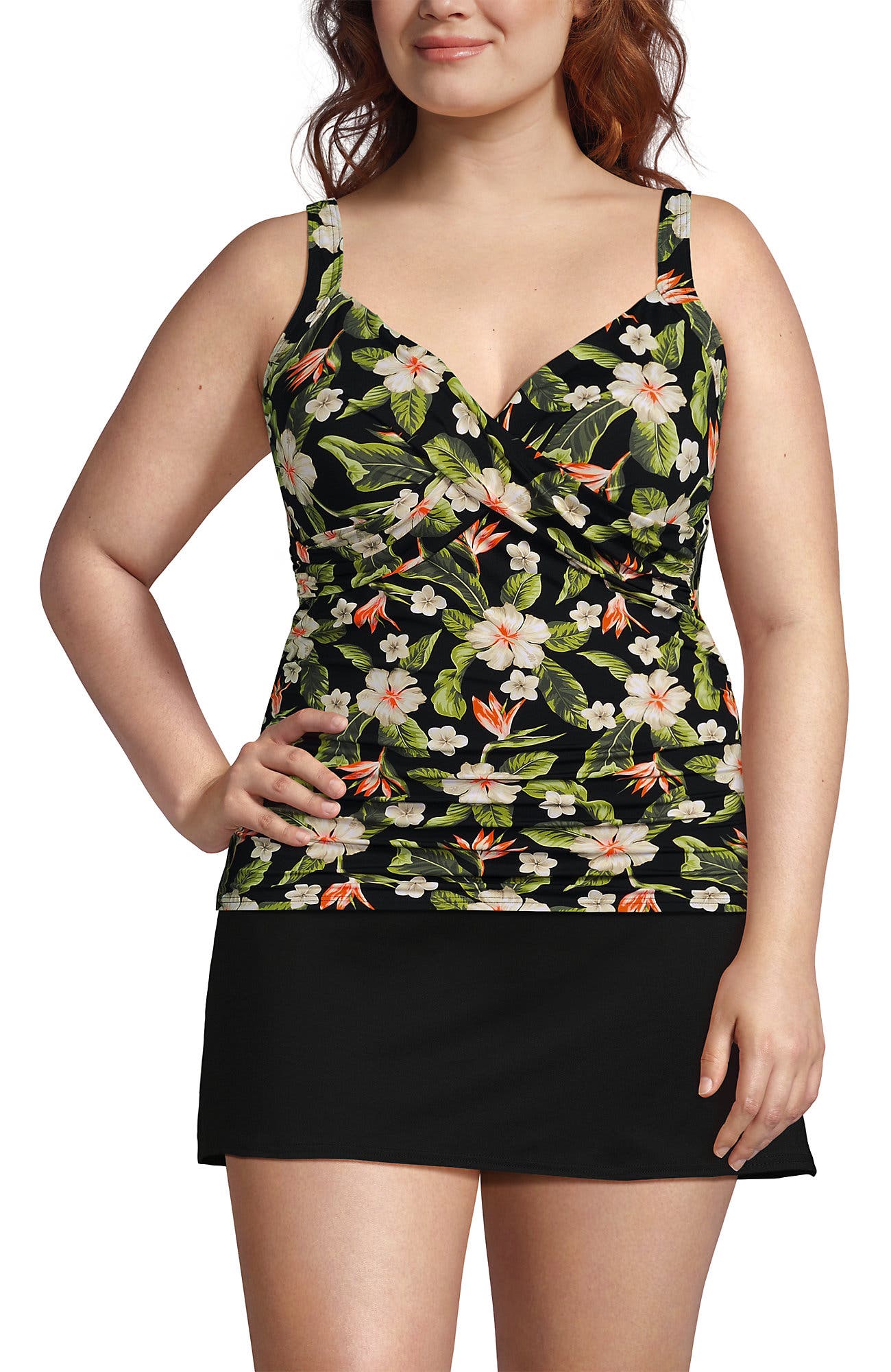 selected Hibiscus Floral/Black
