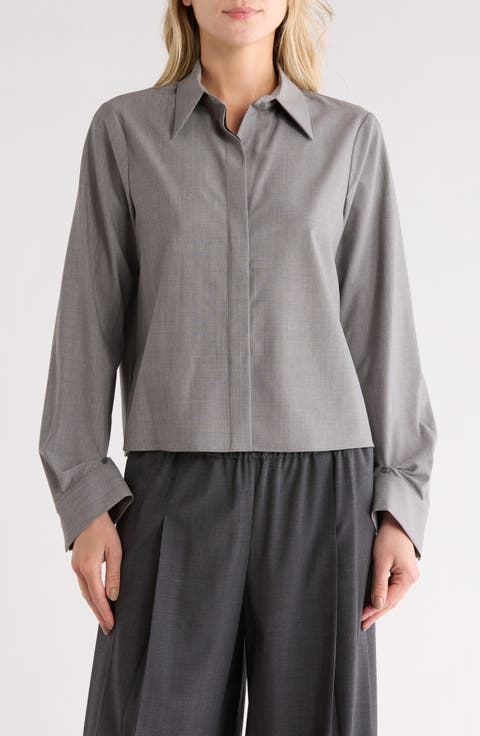 Button Me Up Stretch Virgin Wool Shirt