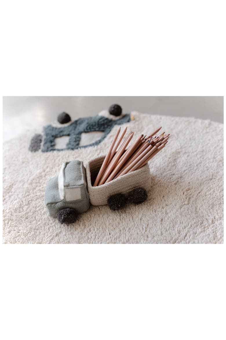 Kids' Set of 2 Mini Truck Baskets, Alternate, color, NATURAL DARK GREY VINTAGE