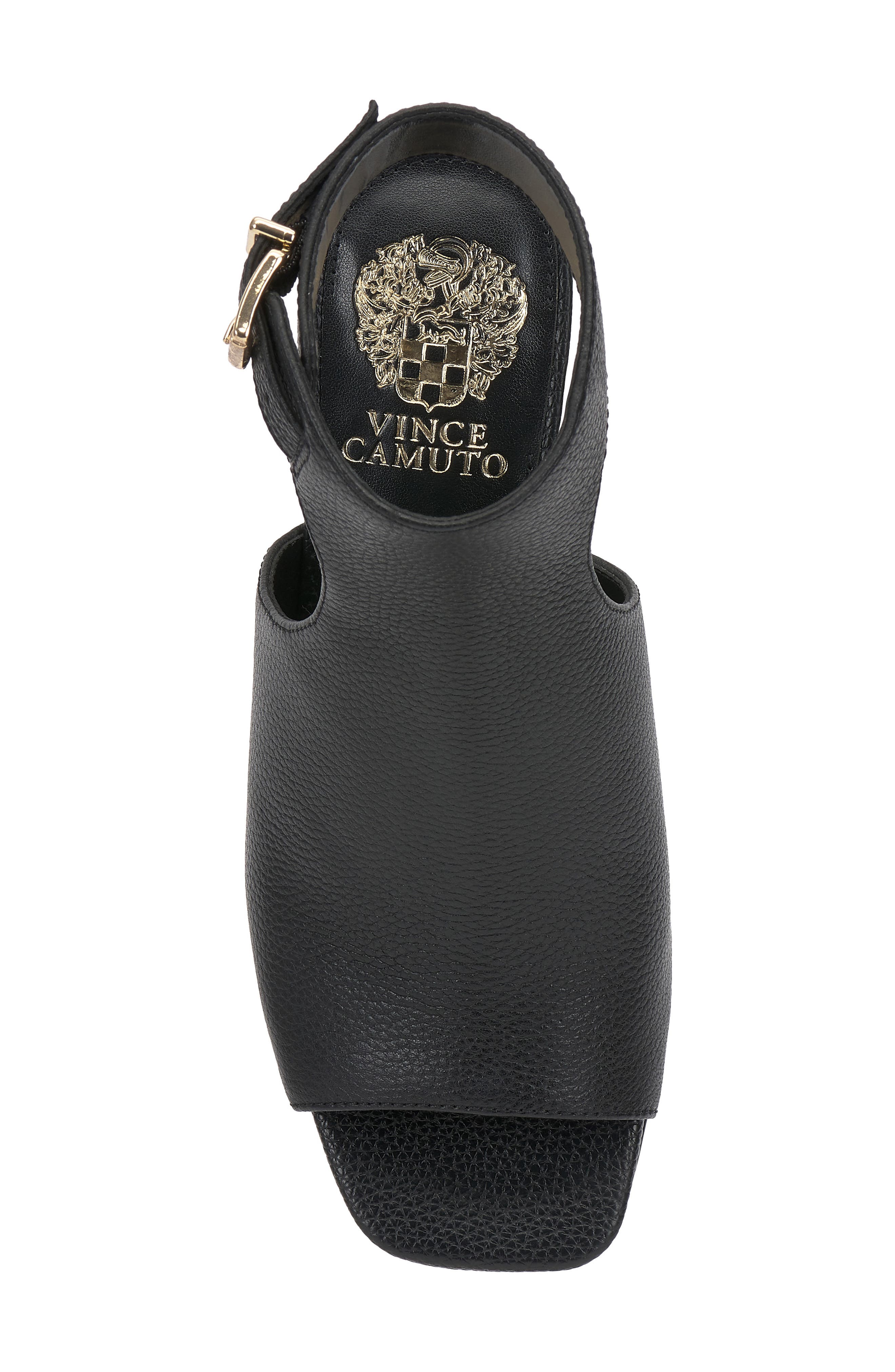 Vince Camuto Haylie Block Heel Sandal, Alternate, color, Black Pl Souffle Lux