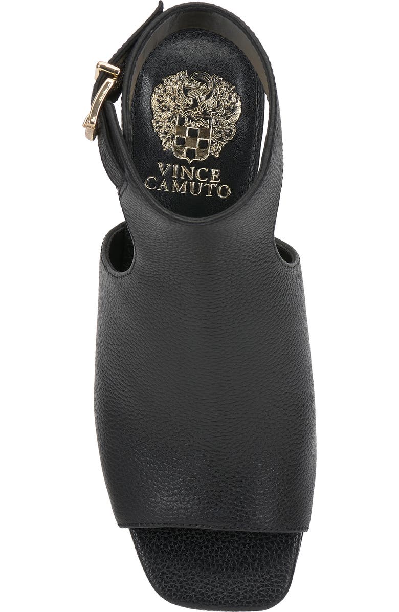 Vince Camuto Haylie Block Heel Sandal, Alternate, color, Black Pl Souffle Lux