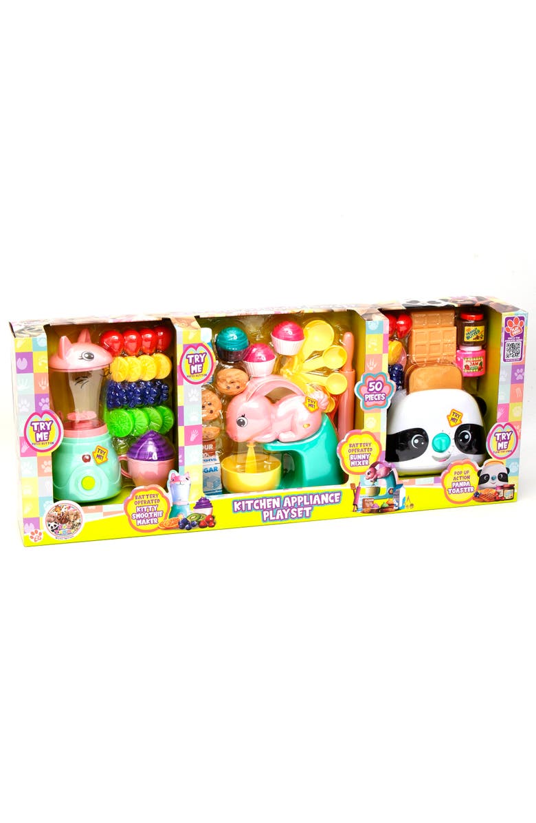 Zoo Troop Kitchen Appliance Playset 50 Pieces Food Playset, Main, color, Multicolored