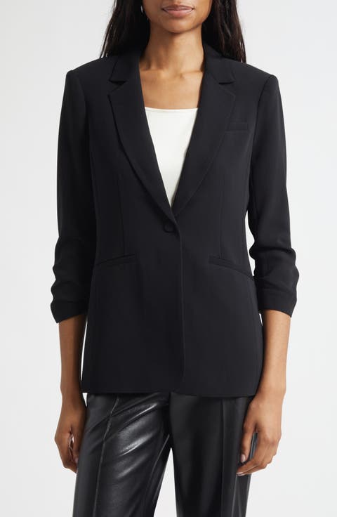 Khloe Ruched Sleeve Blazer