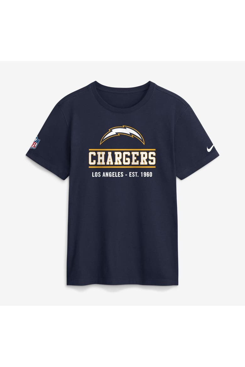 Men's Nike Navy Los Angeles Chargers Sideline Alternate Final Sprint Dri-FIT T-Shirt, Main, color, Navy