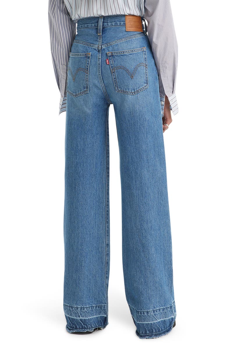 Levi's<sup>®</sup> Ribcage Release Hem High Waist Wide Leg Jeans, Alternate, color,