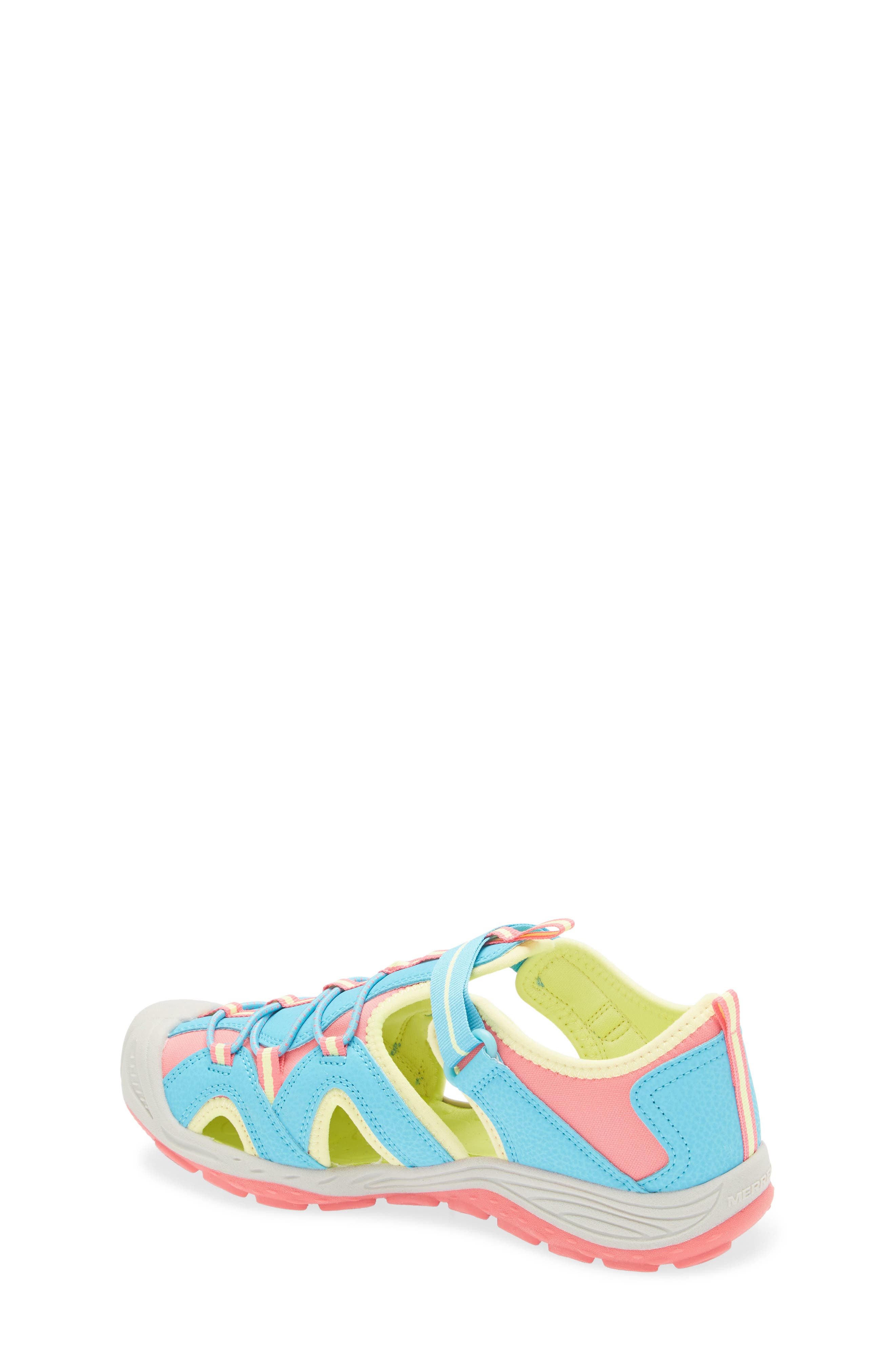 Merrell Kids' Hydro 2 Water Sandal, Alternate, color, Turquoise/ Coral