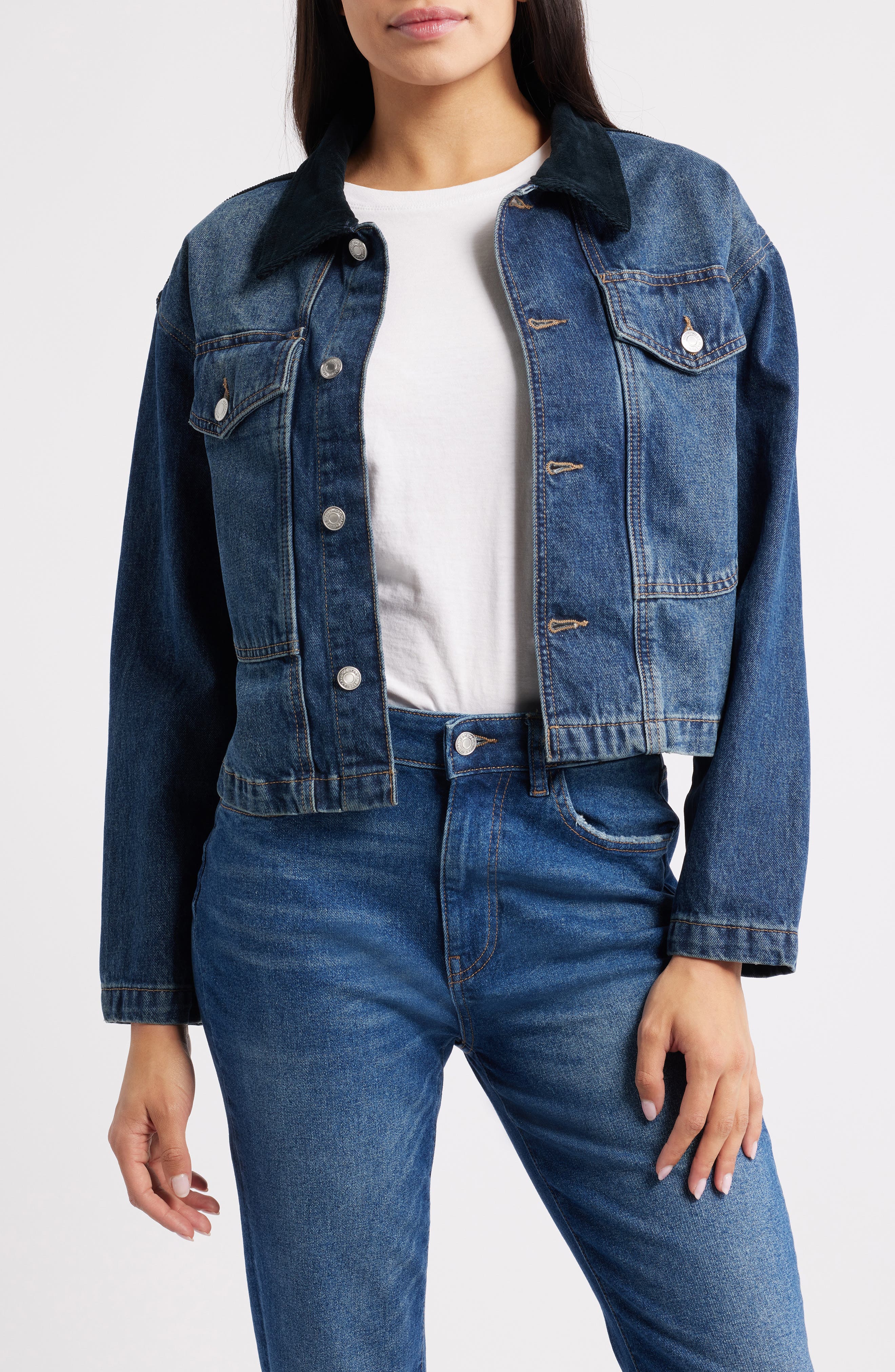 WARP+WEFT AVL Crop Denim Jacket