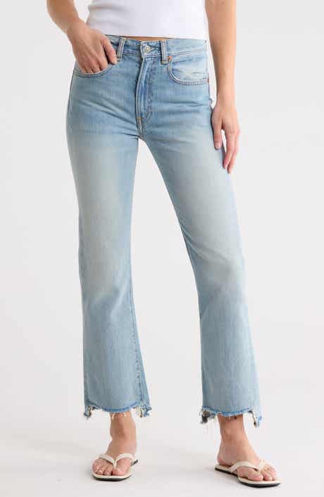 DENIMIST Jaclyn Slim Kick Frayed Jeans