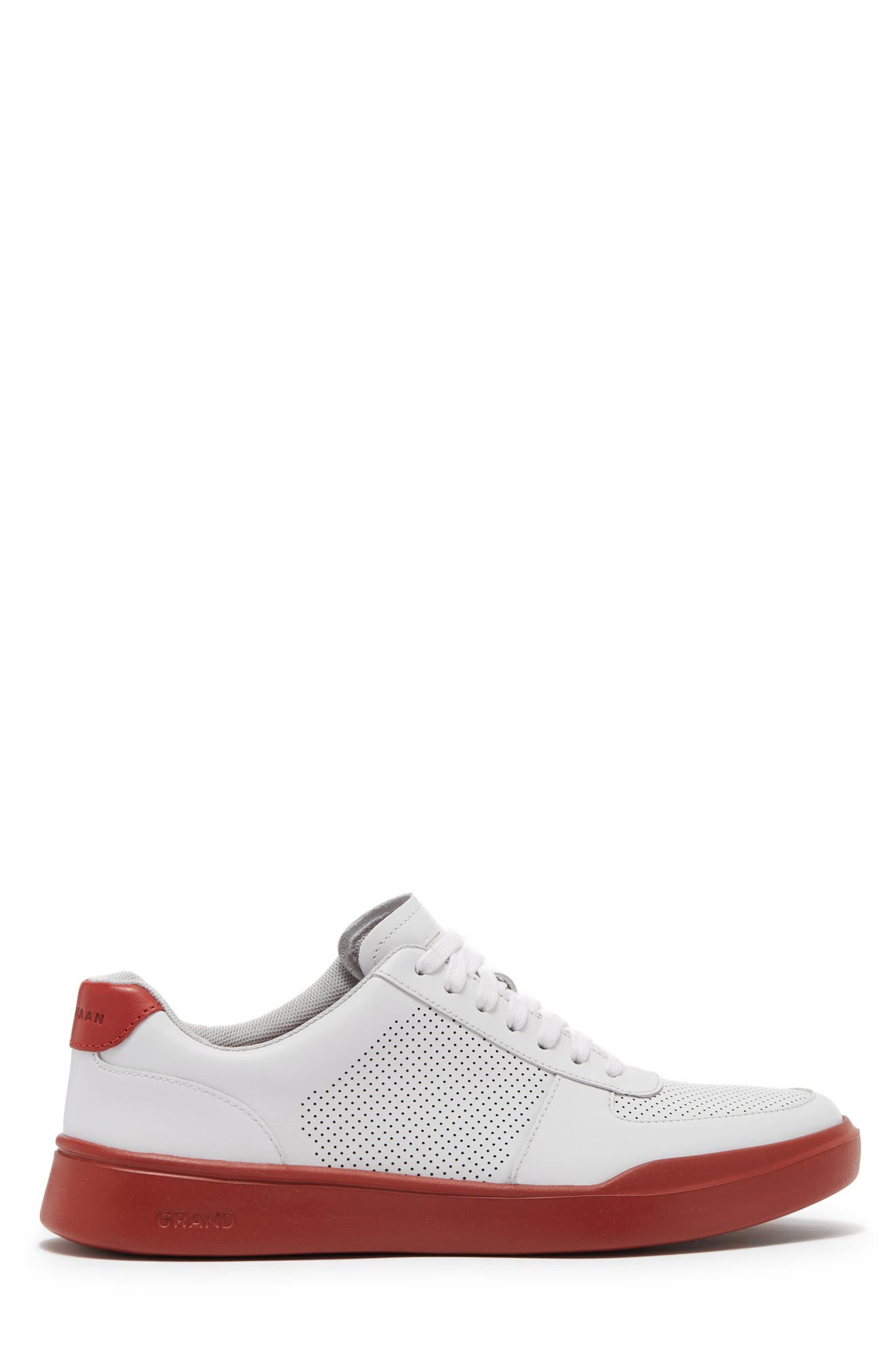 Grand Crosscourt Modern Perforated Sneaker - Wide Width Available, Alternate, color, OPTIC WHIT