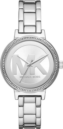 Michael Kors Sofie 3-Hand Quartz CZ Pavé Bracelet Watch, 36mm ...