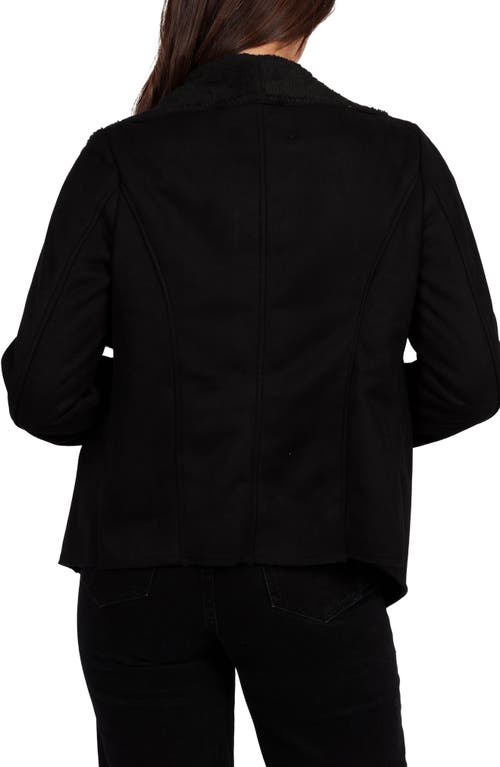 Petal And Pup Petal & Pup Lopez Faux Shearling Jacket In Black