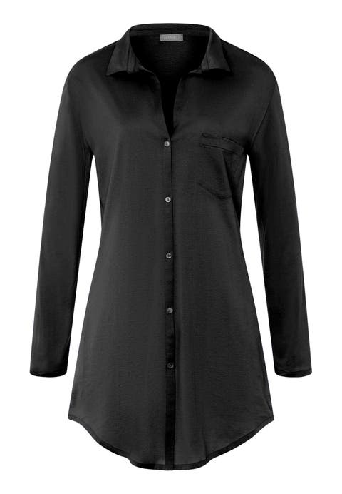 Cotton Deluxe Long Sleeve Cotton Sleep Shirt
