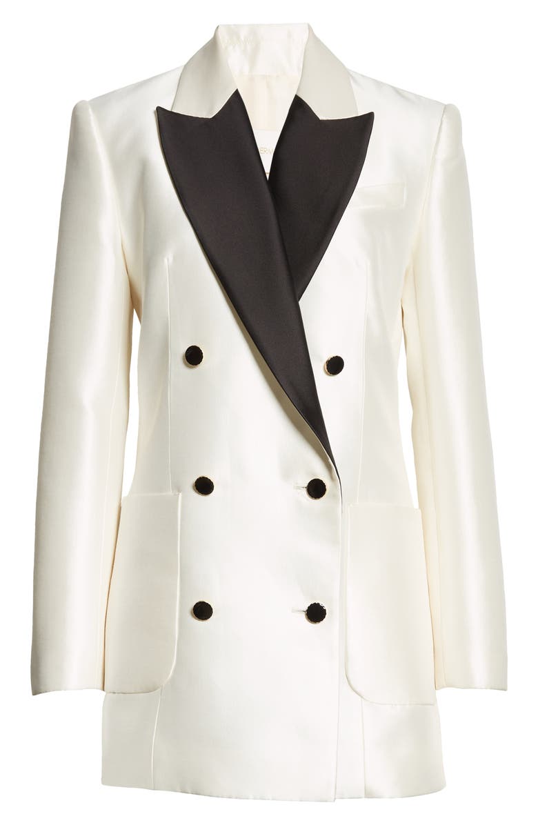 Zimmermann Zimmerman Dancer Long Sleeve Wool & Silk Tuxedo Minidress, Alternate, color,