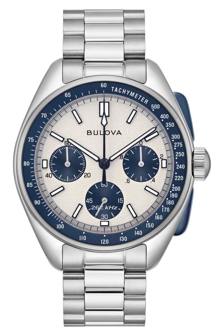 Lunar Pilot Chronograph Watch, 43.5mm, Main, color, SILVER-TONE
