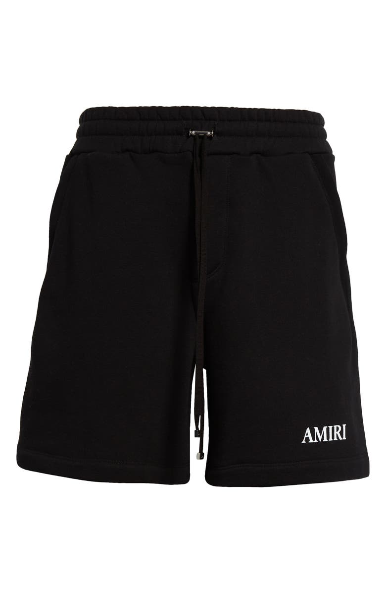 AMIRI Core Logo Cotton Knit Shorts, Alternate, color, Black