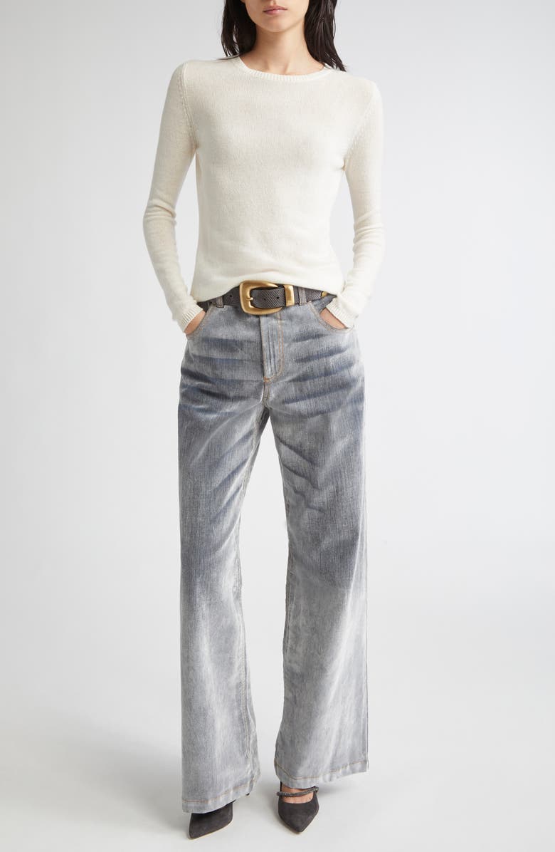 Eleventy Double Breasted Faux Shearling Jacket, Alternate, color, 172 Aqua