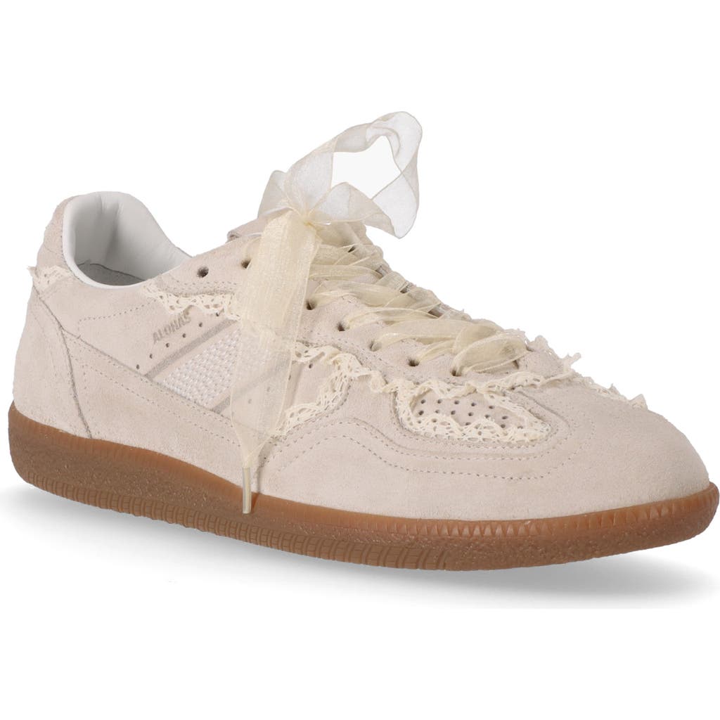 Alohas Tb 490 Low-top Suede Sneakers With Lace Inserts