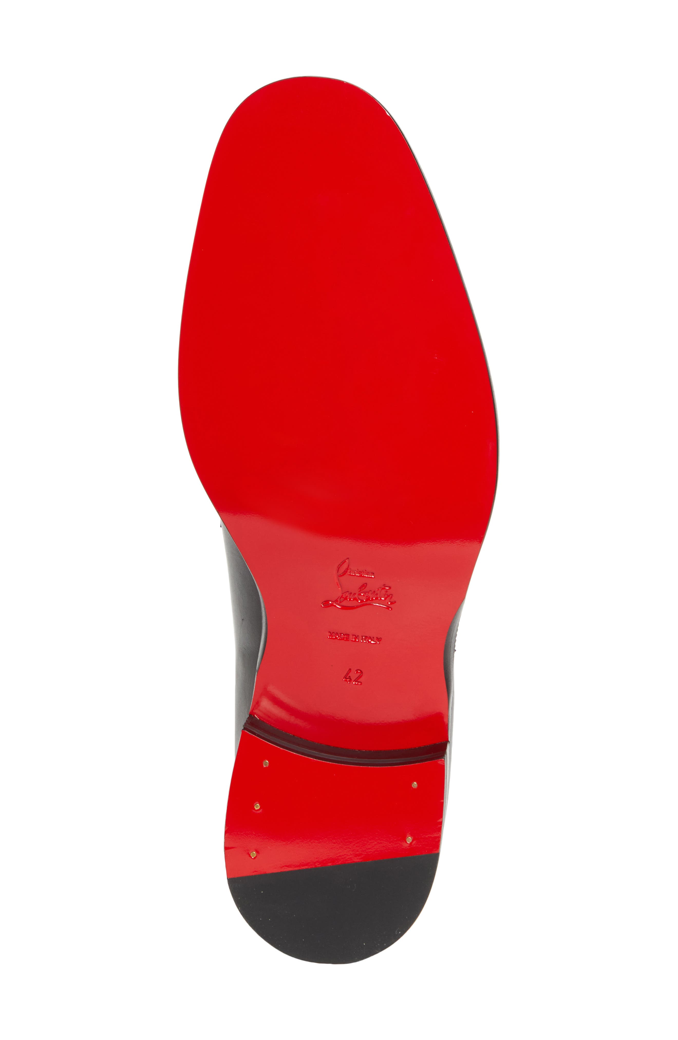 Christian Louboutin Sartok Double Monk Strap Shoe, Alternate, color, Black