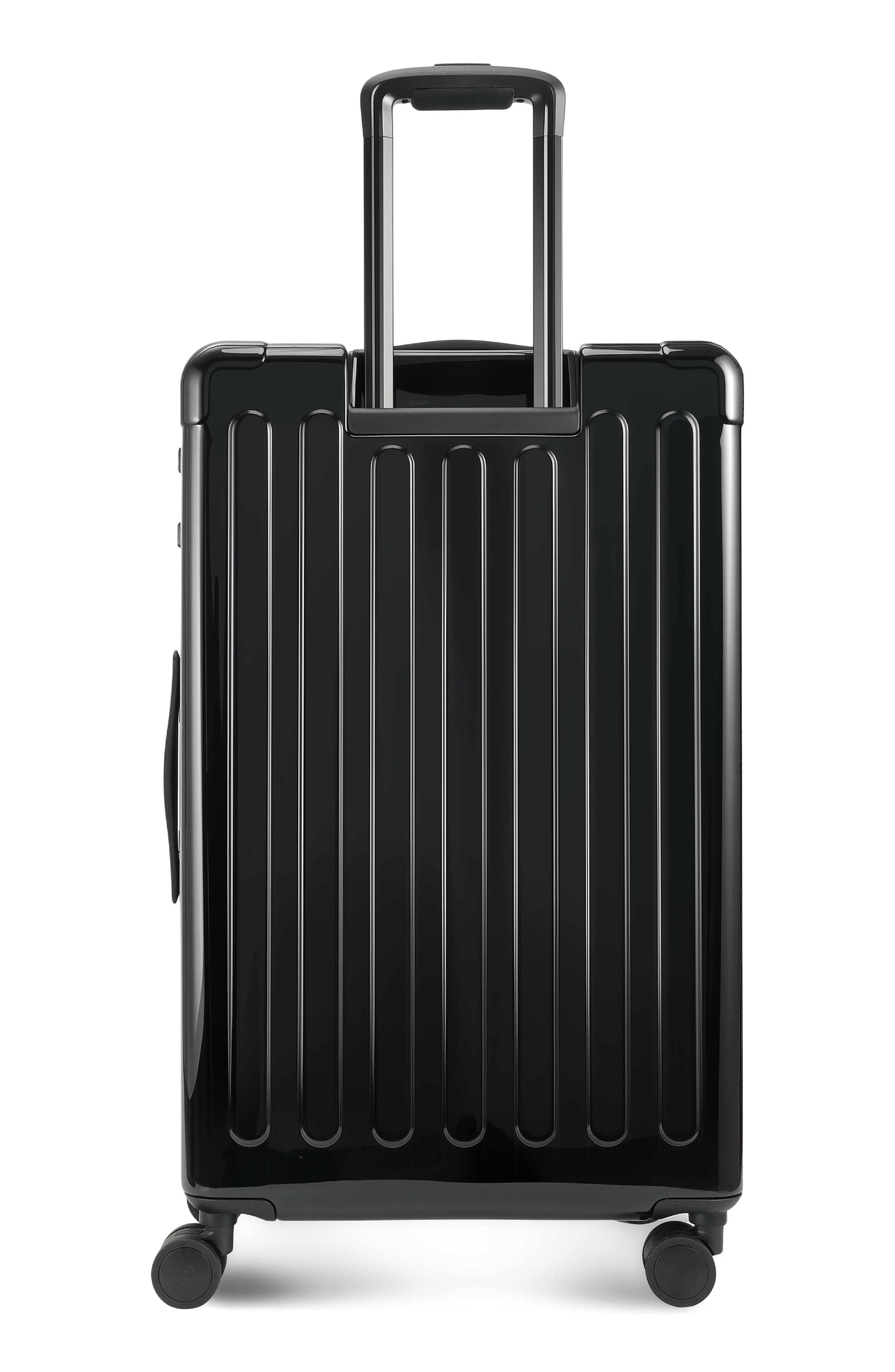 Hedgren Nostos Glossy Large Spinner Suitcase, Alternate, color, Nocturne