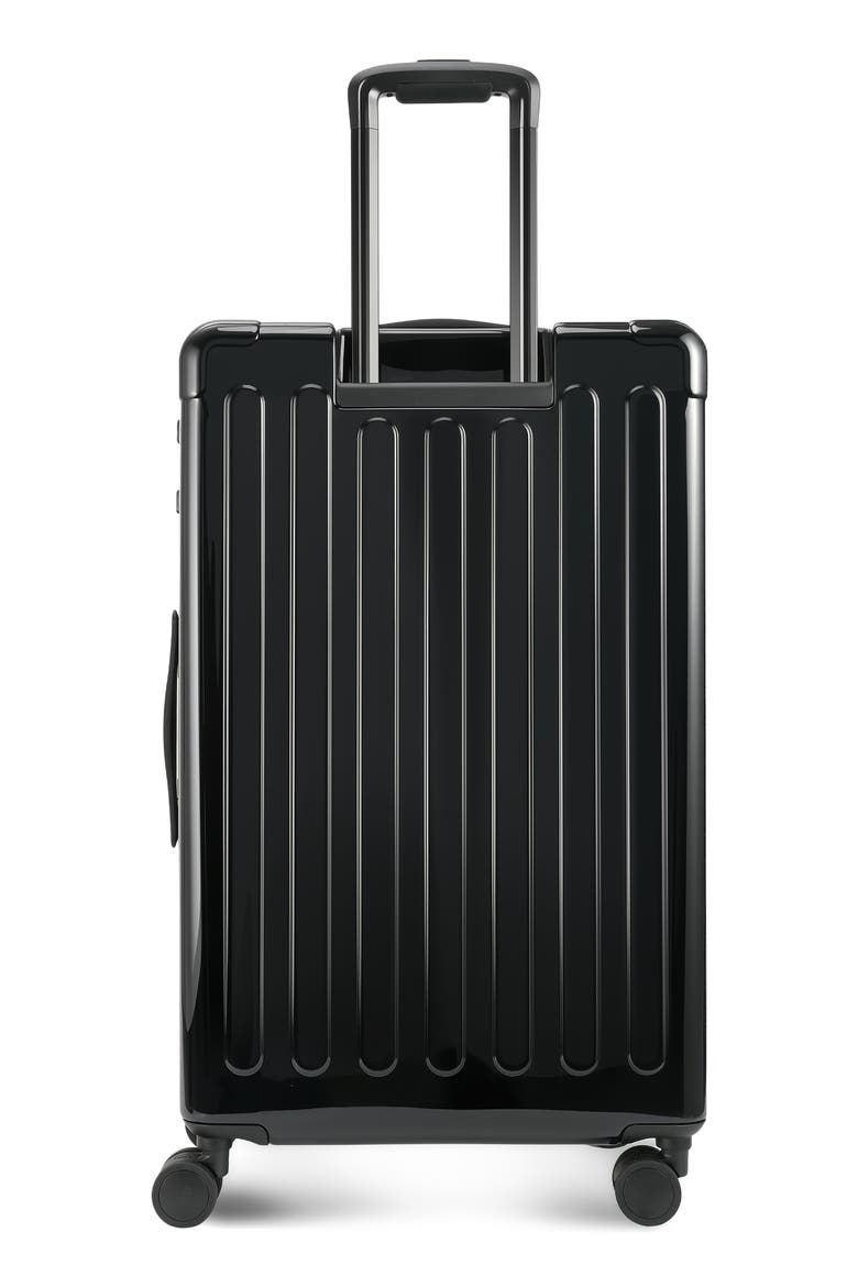 Nostos Glossy Large Spinner Suitcase, Alternate, color, NOCTURNE
