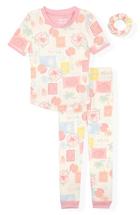 Kids' Snug Fit Long Pajamas & Scrunchie Set (Little Kid)
