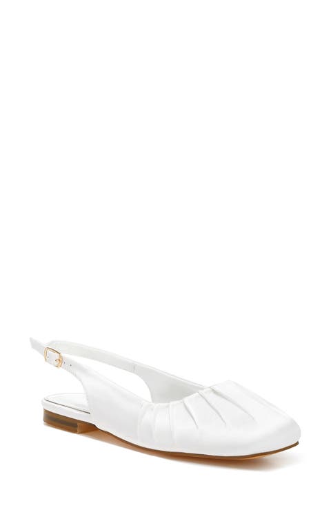 Cheeni Satin Slingback Flat (Women)