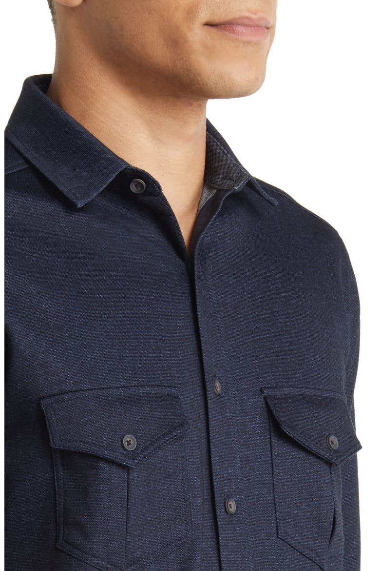 Indigo Button-Down Shirt, Alternate, color, INDIGO