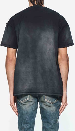 Textured Inside Out Cotton Graphic T-Shirt