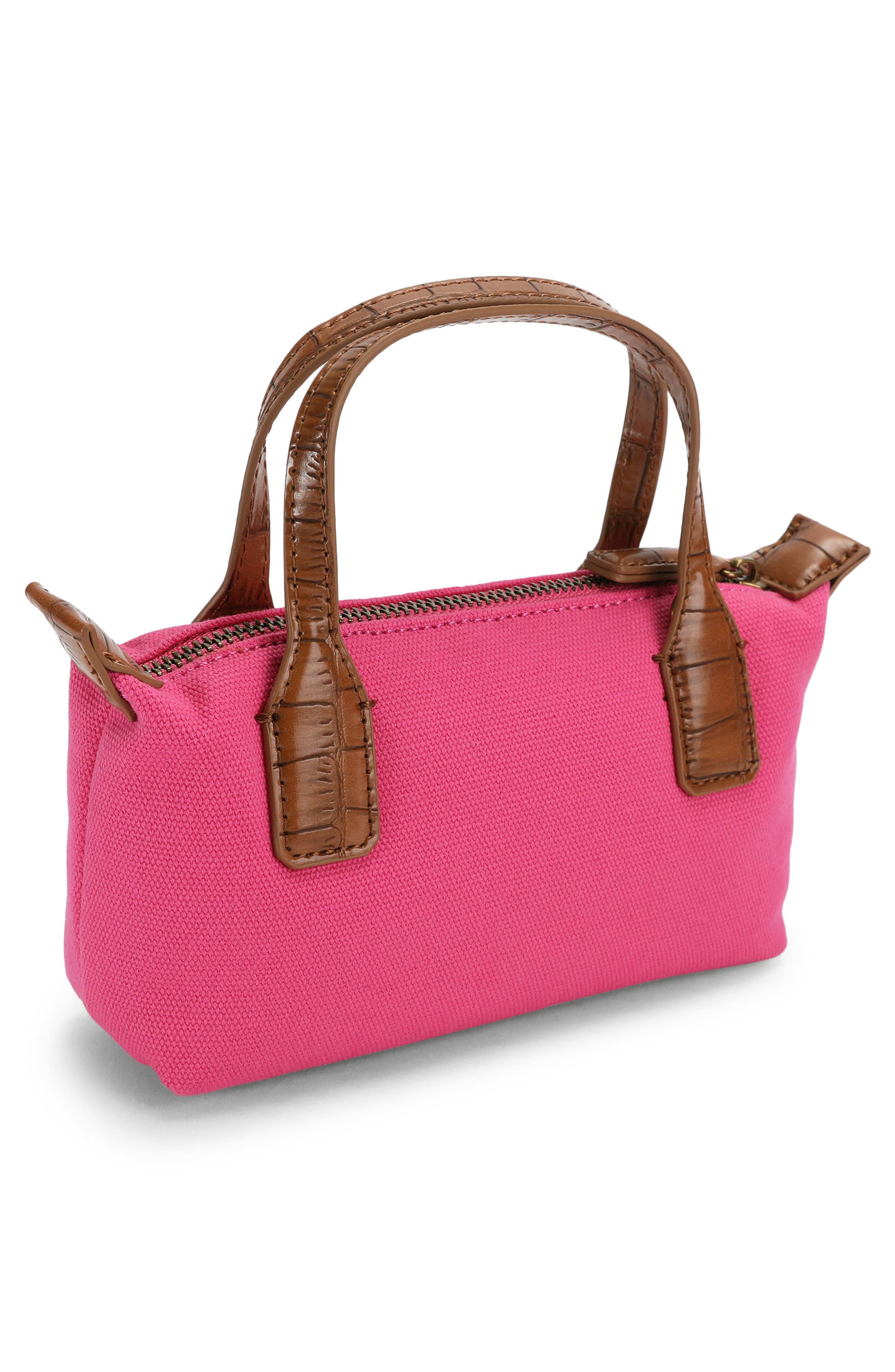 Tiny Sloane Canvas Handbag, Alternate, color, FUCHSIA
