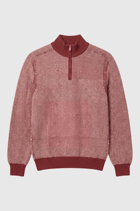 Men's Jarrett Regular-fit Quarter-zip Sweater