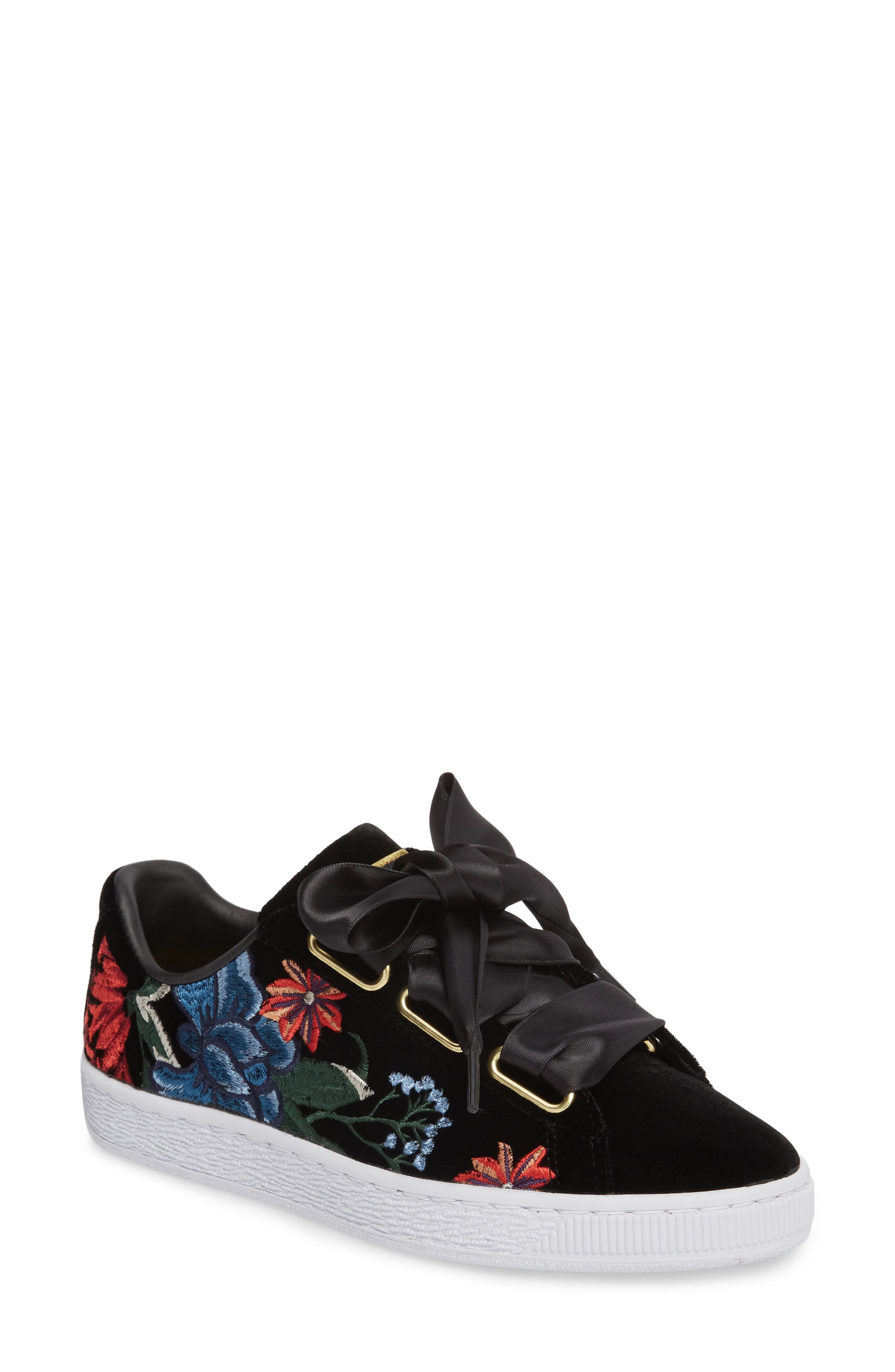 PUMA Basket Heart Hyper Embroidered Sneaker, Main, color, 