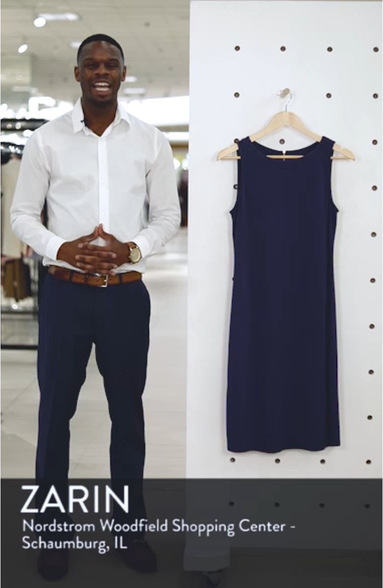 Drapey Ponte Sheath Dress, sales video thumbnail