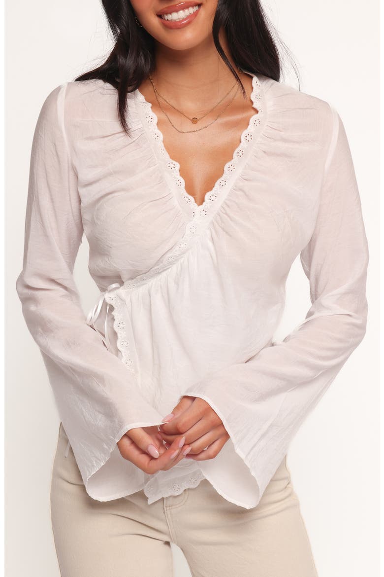 Adira Wrap Top, Main, color, WHITE