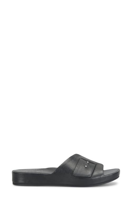 Kork-ease ® Mesa Slide Sandal In Black Leather