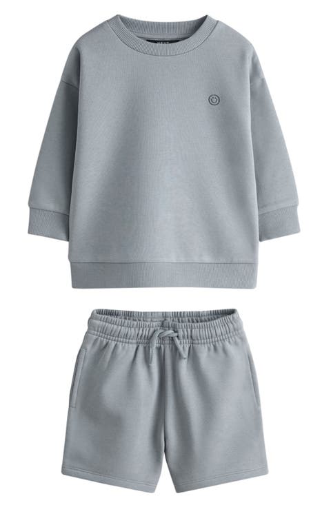 Kids' Sweatshirt & Shorts Heavyweight Jersey Set (Toddler, Little Kid & Big Kid)