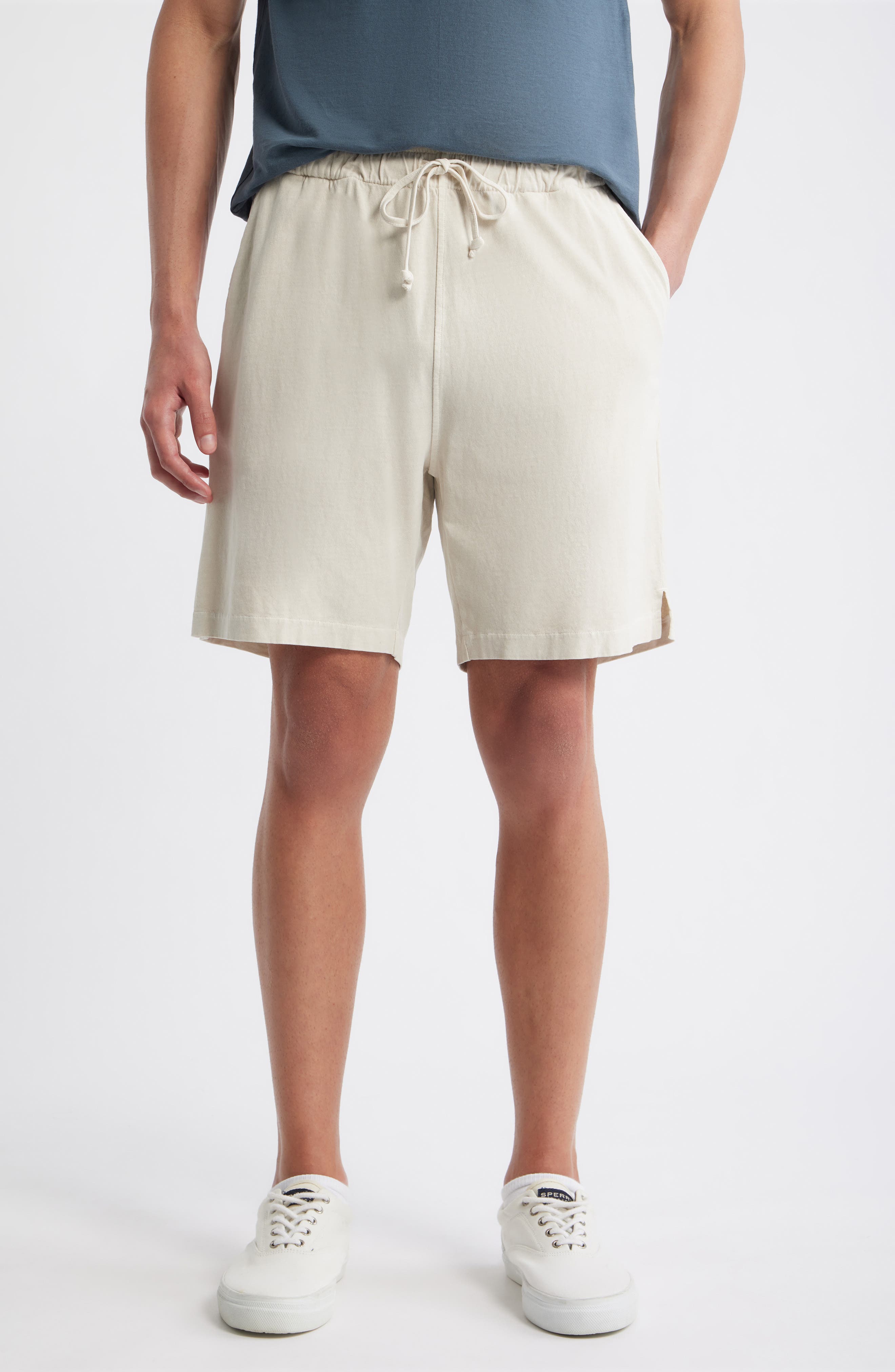 Caza Featherweight Knit Organic Cotton Drawstring Shorts - image 4