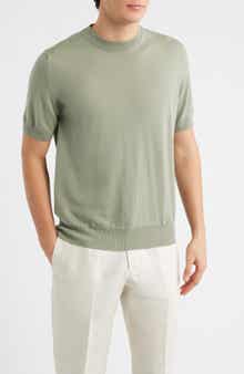 Cashwool® Short Sleeve Crewneck Sweater