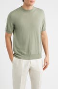 Aurélien Cashwool® Short Sleeve Crewneck Sweater